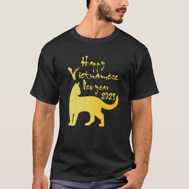 Camiseta Feliz Año Nuevo 2023 Año Nuevo Vietnamita Lunar De (Anverso)