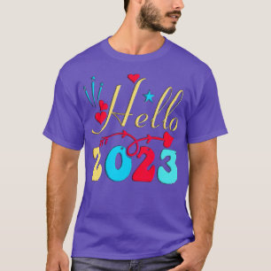 Camiseta Feliz Año Nuevo 2023 Hola 2023