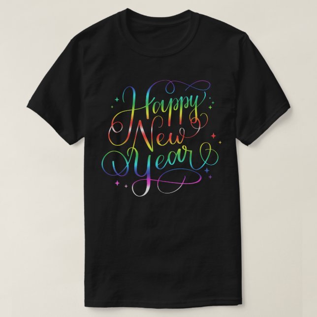 Camiseta Feliz Año Nuevo 2023 Retro Disco Ball Año Nuevo ví (Diseño del anverso)