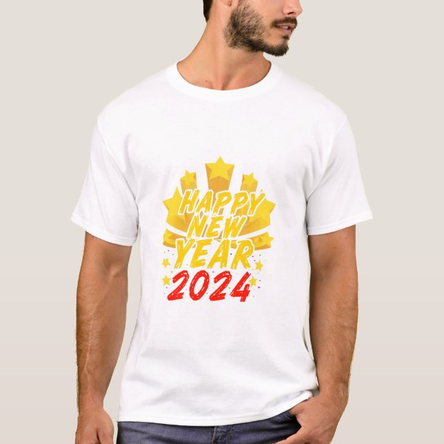 Camiseta Feliz año nuevo 2024  (Anverso)