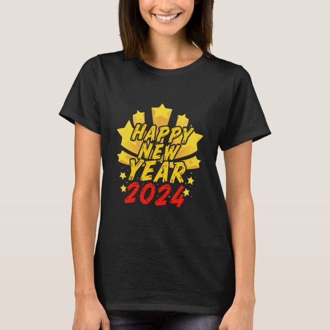 Camiseta Feliz Año Nuevo 2024  (Anverso)