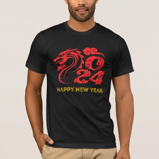 Camiseta Feliz Año Nuevo 2024 (Anverso)