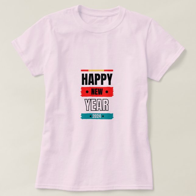 Camiseta Feliz Año Nuevo 2024 (Diseño del anverso)