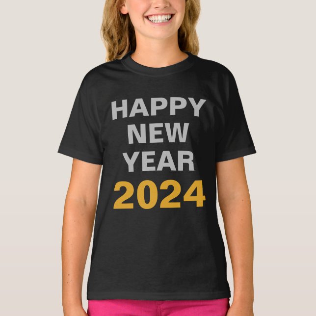 CAMISETA FELIZ AÑO NUEVO 2024 (Anverso)