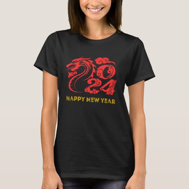 Camiseta Feliz Año Nuevo 2024 (Anverso)