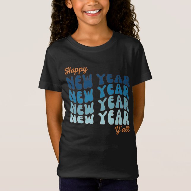 Camiseta Feliz Año Nuevo 2024 Chicas (Anverso)