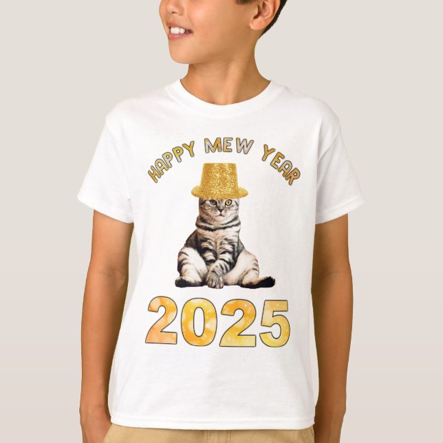 Camiseta Feliz Año Nuevo 2025 (Anverso)
