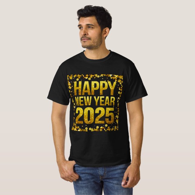 CAMISETA FELIZ AÑO NUEVO 2025 (Anverso completo)