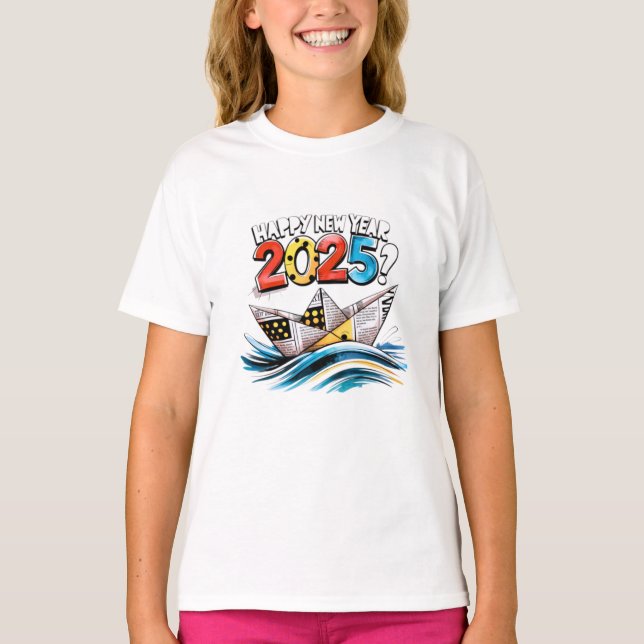 Camiseta Feliz Año Nuevo 2025 (Anverso)