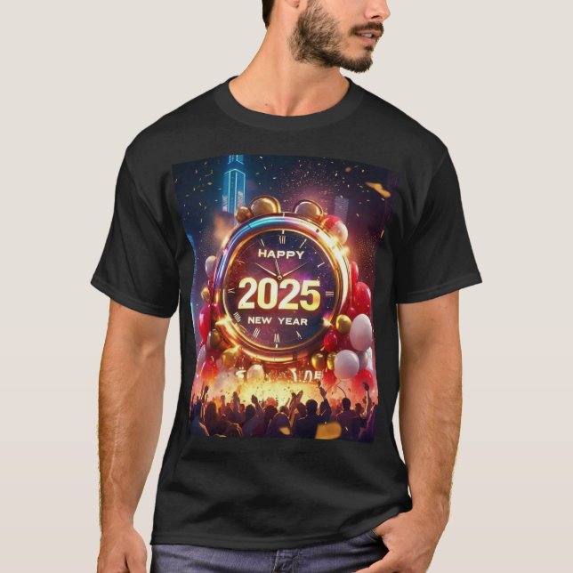 Camiseta Feliz Año Nuevo 2025 (Anverso)