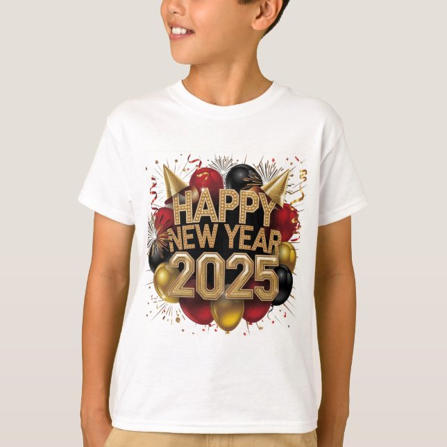 Camiseta Feliz Año Nuevo 2025 (Anverso)
