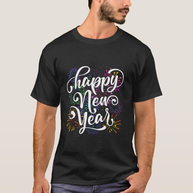 Camiseta Feliz Año Nuevo 2025, la familia coincide con los  (Anverso)