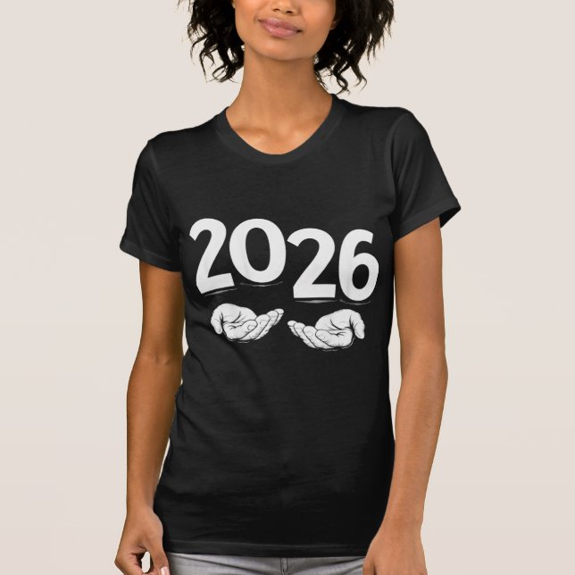Camiseta Feliz Año Nuevo 2026 (Anverso)