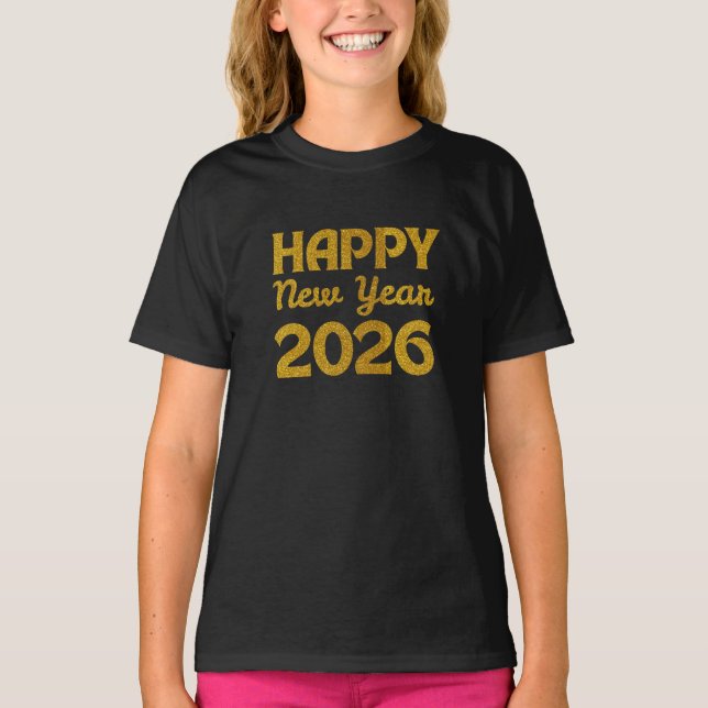 Camiseta Feliz Año Nuevo 2026 (Anverso)