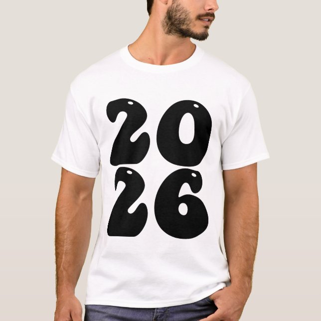 Camiseta Feliz Año Nuevo 2026 (Anverso)