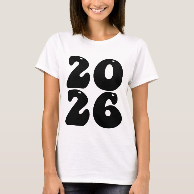 Camiseta Feliz Año Nuevo 2026 (Anverso)