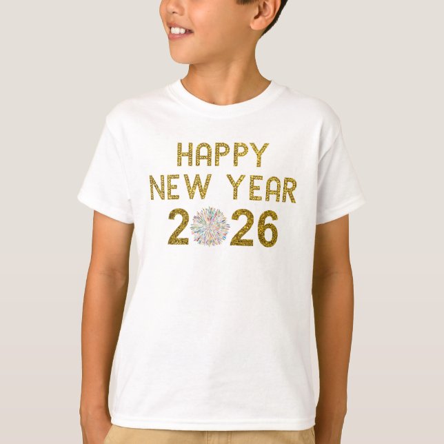 Camiseta Feliz Año Nuevo 2026 (Anverso)