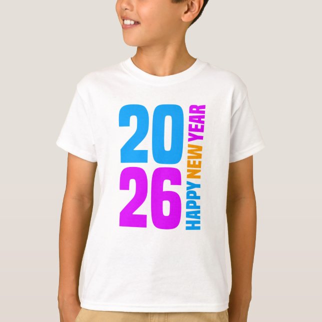 Camiseta Feliz Año Nuevo 2026-34568 (Anverso)
