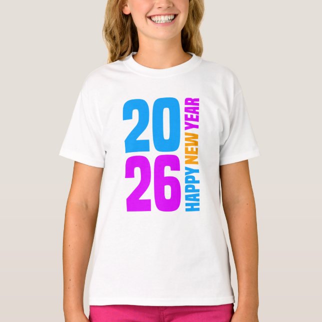 Camiseta Feliz Año Nuevo 2026-34568 (Anverso)