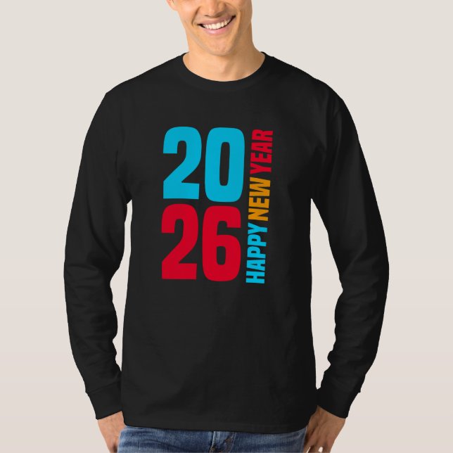 Camiseta Feliz Año Nuevo 2026-34568 (Anverso)