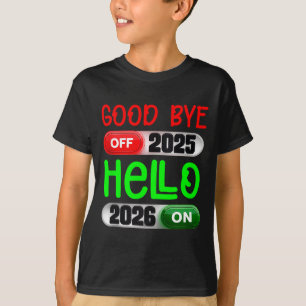 Camiseta Feliz Año Nuevo 2026 Adiós 2025 Hola 2026 Tanque T