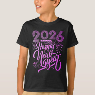 Camiseta Feliz Año Nuevo 2026 Fiesta de fuegos artificiales
