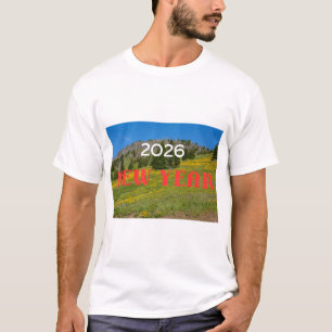 Camiseta Feliz Año Nuevo 2026 - Gráfico de Celebra