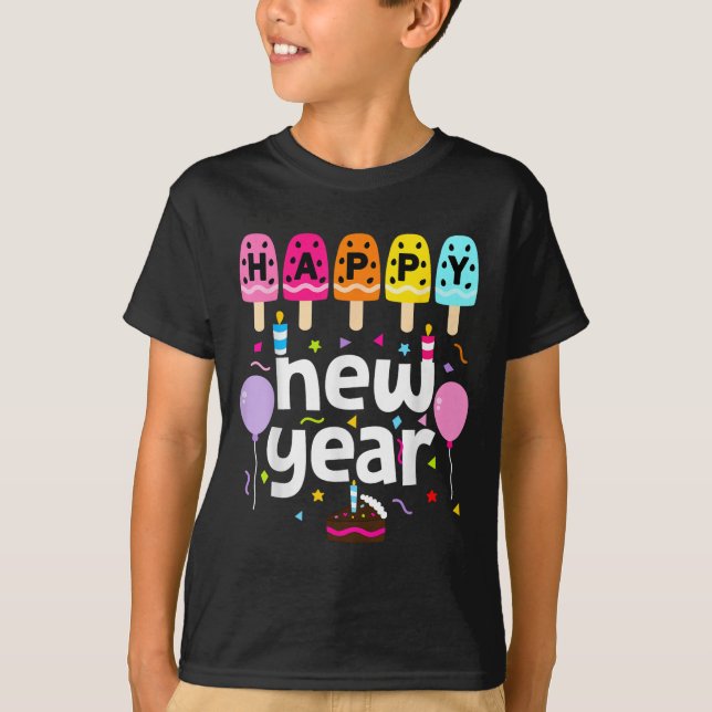 Camiseta Feliz Año Nuevo 2026 Nochevieja Fiestas Chicas (Anverso)