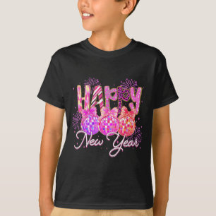 Camiseta Feliz Año Nuevo 2026 Preppy Año Nuevo Nk Coquette 