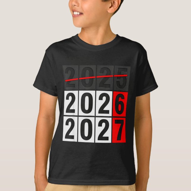 Camiseta Feliz Año Nuevo 2026 Próximamente 2027 67 Meme Sei (Anverso)
