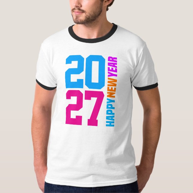 Camiseta Feliz Año Nuevo 2027 (Anverso)