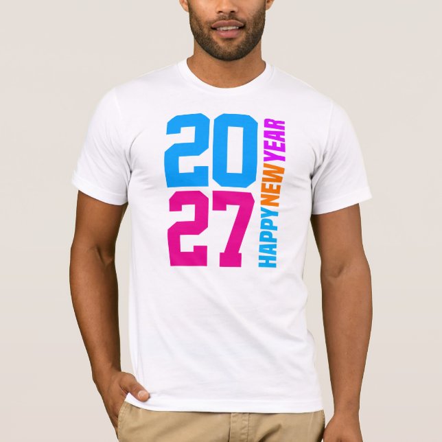 Camiseta Feliz Año Nuevo 2027 (Anverso)