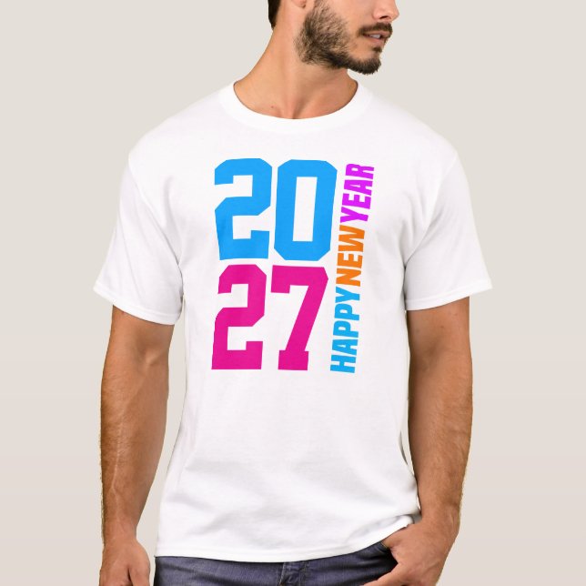 Camiseta Feliz Año Nuevo 2027 (Anverso)