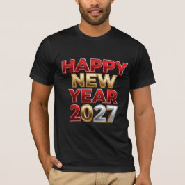Camiseta Feliz Año Nuevo 2027 Familia a Juego