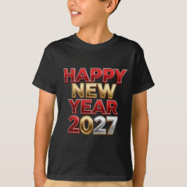 Camiseta Feliz Año Nuevo 2027 Familia a Juego