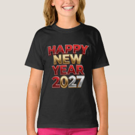 Camiseta Feliz Año Nuevo 2027 Familia a Juego