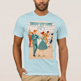 Camiseta Feliz Año Nuevo a mediados de siglo La Danza del M