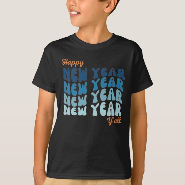 Camiseta Feliz Año Nuevo a todos los chicos (Anverso)