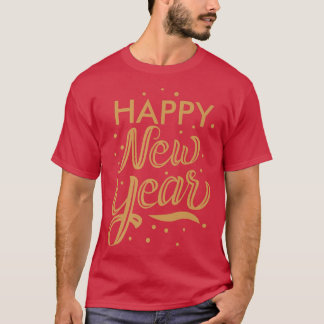 Camiseta Feliz Año Nuevo Celebración Vintage