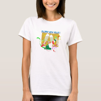 Camiseta Feliz Año Nuevo Champán
