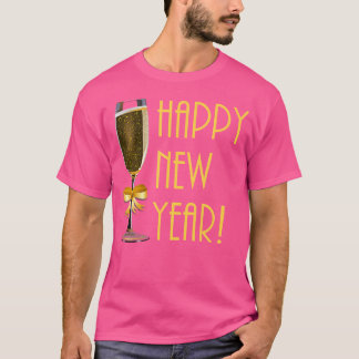 Camiseta Feliz Año Nuevo Champán Flute 2020
