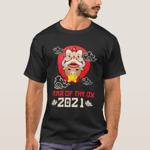 Camiseta Feliz año nuevo chino 2021 - Año del buey Pullo