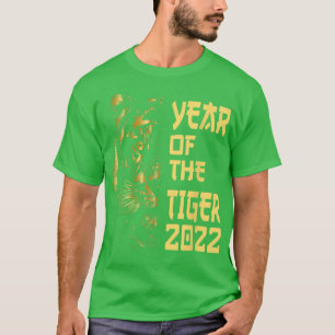 Camiseta Feliz Año Nuevo Chino 2022, año del oro del tigre