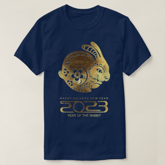Camiseta Feliz Año Nuevo Chino 2023 Año Chino de la Ra (Diseño del anverso)