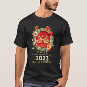 Camiseta Feliz Año Nuevo Chino 2023 Año del Conejo Fa