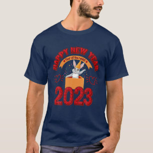 CAMISETA FELIZ AÑO NUEVO CHINO 2023 DEL RABBIT