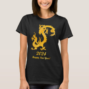 Camiseta Feliz Año Nuevo Chino 2024 Año del Dragón 202