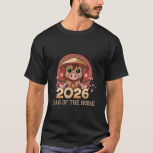Camiseta Feliz Año Nuevo Chino 2026 Año del Caballo 2026