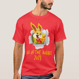 Camiseta Feliz Año Nuevo Chino De Conejo, 2023 Año De La Ra
