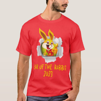Camiseta Feliz Año Nuevo Chino De Conejo, 2023 Año De La Ra